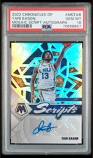 PSA 10 - TARI EASON #'d 65/99 Auto - 2022 Chronicles Draft Picks MOSAIC SCRIPT