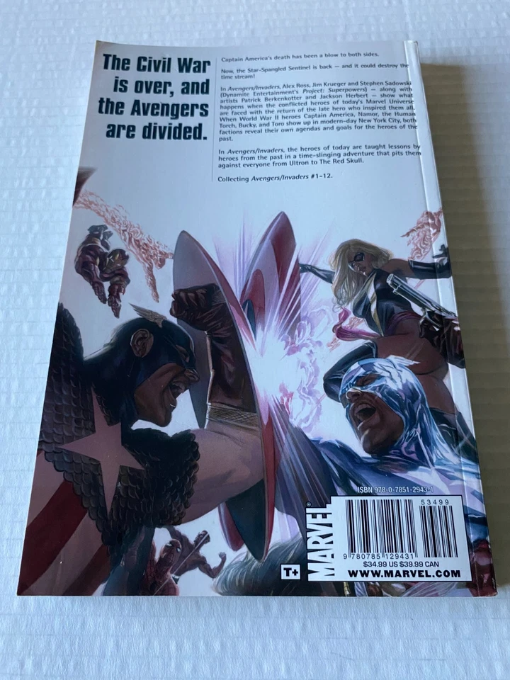 Avengers/Invaders Paperback TPB/Graphic Novel Marvel/Dynamite Comics #1-12 2010 - Image 2 of 4