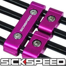 3pc Pink Engine Spark Plug Wire Separator Divider Clamp Kit For 8mm 9mm 10mm A