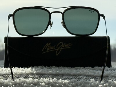 Maui Jim Following Seas 555 02 Titanium Black Frame + Grey