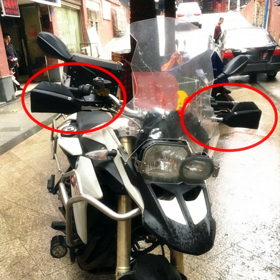 Protectores de manos para BMW F650GS F800GS protectores de deflector de viento de mano negros Foto 4 de 4