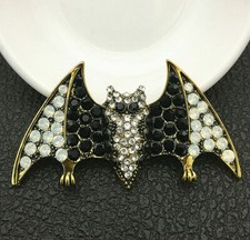 Fledermaus Vampir Brosche Pin Anstecker Anstecknadel Abzeichen wunderschön