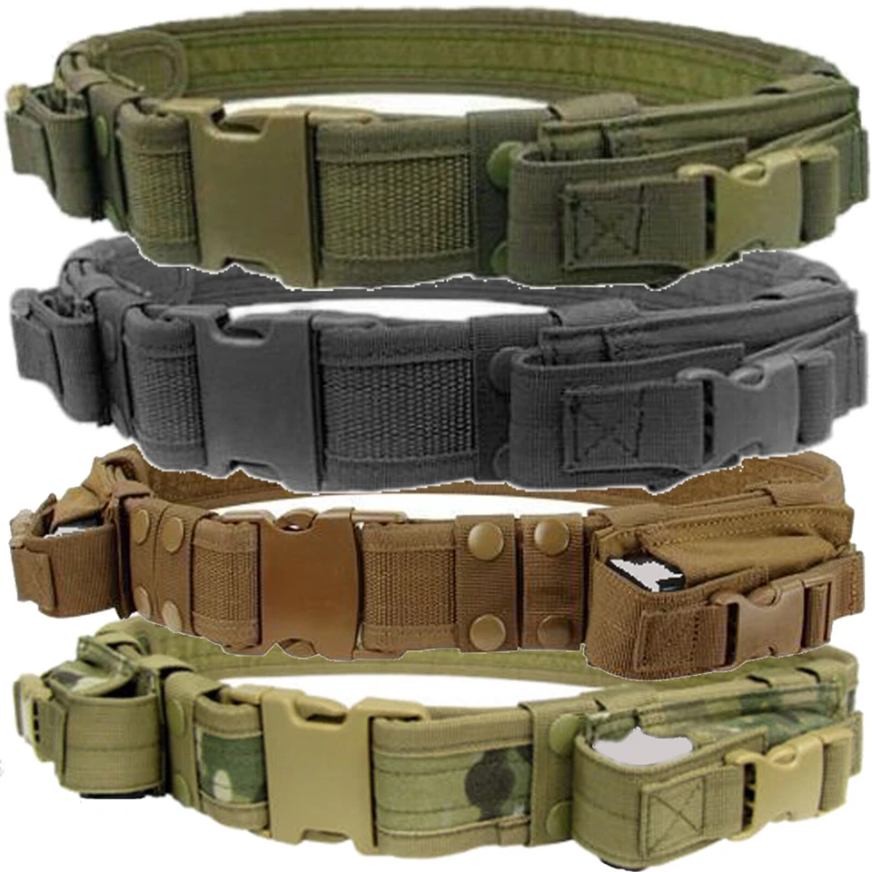 Condor TB Tactical Combat Police SWAT 2 Pistol Mag Pouch Duty Belt Up to 44-Inch