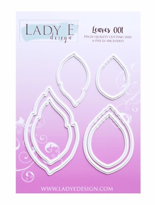 Lady E Design Blätter 001 Stanzformen-Set, Blumenherstellung, Schaumstoffblumen