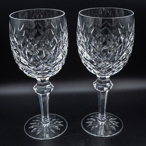 Lot De 12 Verres à Vin Blanc Waterford Powerscourt – Cristal Taillé Irlandais