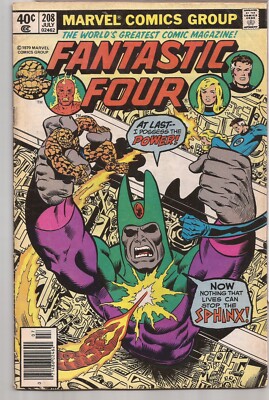 FANTASTIC FOUR #208 - MARVEL COMICS - 1979- 1ST APP.  PROTECTOR - NEWSSTAND