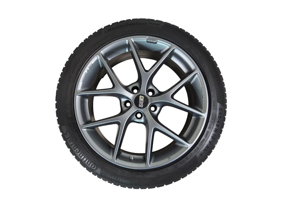 BMW X3 BBS Winter Felgen 245 45 19 Zoll Continental Winterräder Reifen Radsatz - Bild 2 von 4