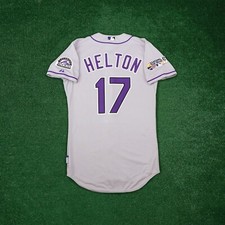 Todd Helton 2007 Colorado Rockies Authentic World Series Road Cool Base Jersey
