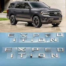Chrome Front Tailgate EXPEDITION Letters Emblem FIT 2022-2024 EXPEDITION