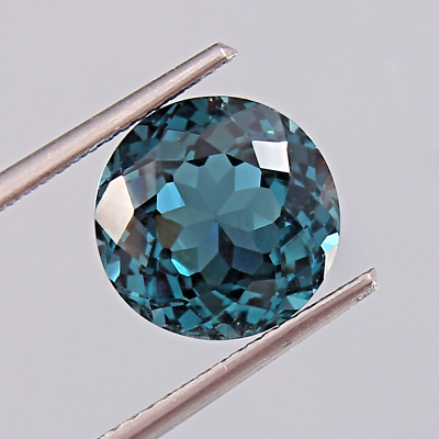 #ad AAA Natural Flawless Mozambique Blue Green Tourmaline Round Gemstone Cut 9x9MM $38.48