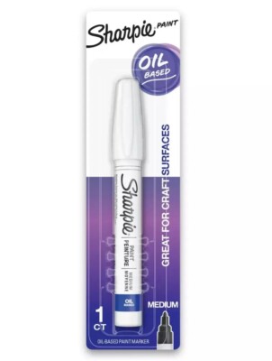 Sharpie Oil-Based Medium Point White Paint Marker, 1 Each