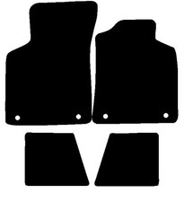 Fits Audi TT Coupe Mk1 FWD 2004-2006 Black Premium Tailored Car Mats HITECH