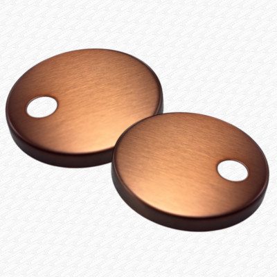 45 mm Slimline GEBÜRSTETE BRONZE Top Fix WC-Sitz Scharnier Befestigungen nur Abdeckungen PAAR