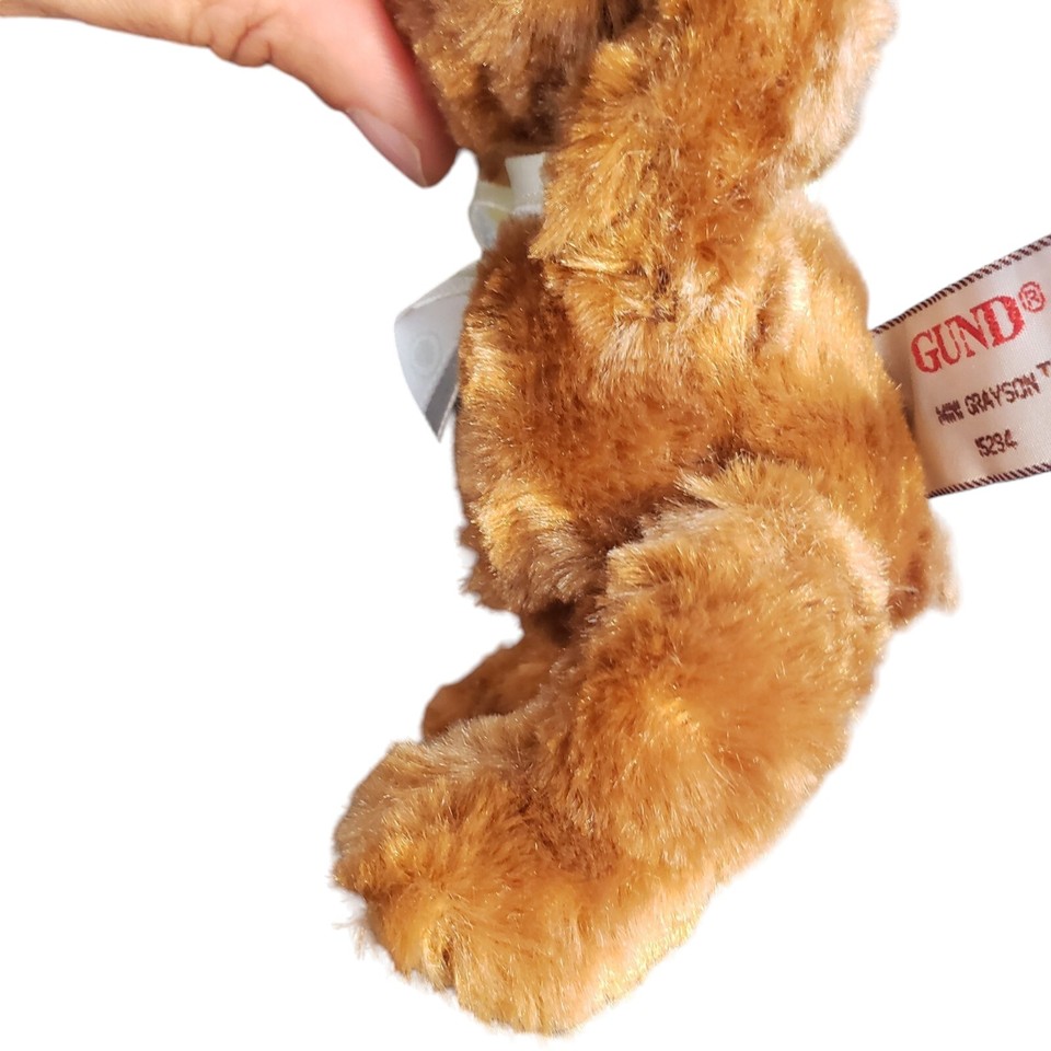 GUND Mini GRAYSON Jointed Stuffed Brown Bear 5.5 inches Excellent