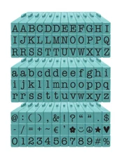 Alphabet - Attachable - Letters Medium 108 Piece American Typewriter PEGZ Bundle