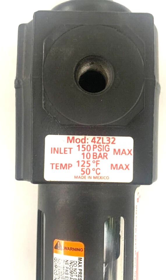 DAYTON 4ZL32 Pneumatic Oil Filter Coalescing 1/4" NPT 0.01 micron 20 cfm 150 psi - Image 3 of 4