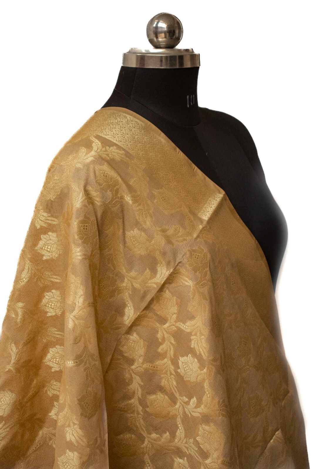 Pure Banarasi Katan Silk Indian Handloom Silk Dupatta / Shawl / Stole / Wrap