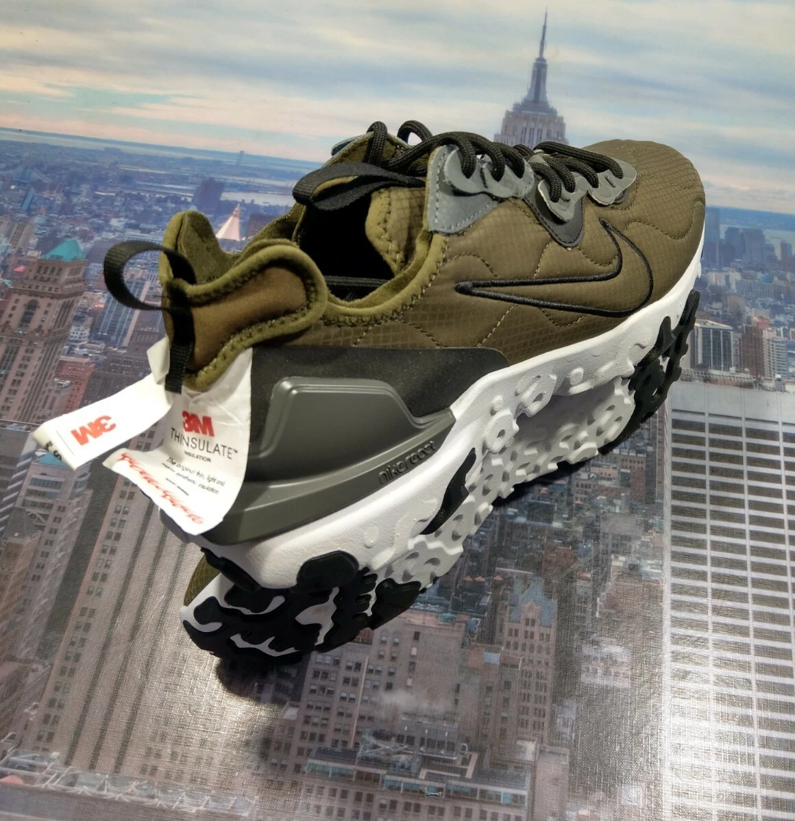 nike react olive green