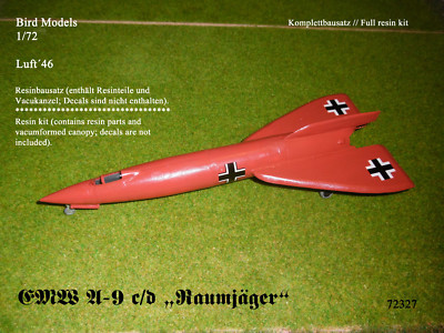 EMW A-9 c/d ''Spacefighter'' 1/72 Bird Models Resin Kit / Resin Kit
