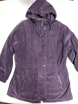 Forecaster Of Boston Hooded Coat Women's Size M Purple (1422