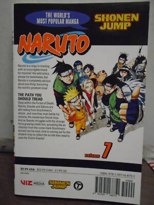 Shonen Jump NARUTO Volumes 1-7 English Manga Set VIZ VF/NM | eBay