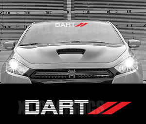 DART-Windshield-Banner-Graphic-vinyl-decal-sticker-Red-Stripes
