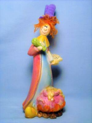 Vintage Resin Witch Figurine Mixing Up Her Special Potion - Too Cute!