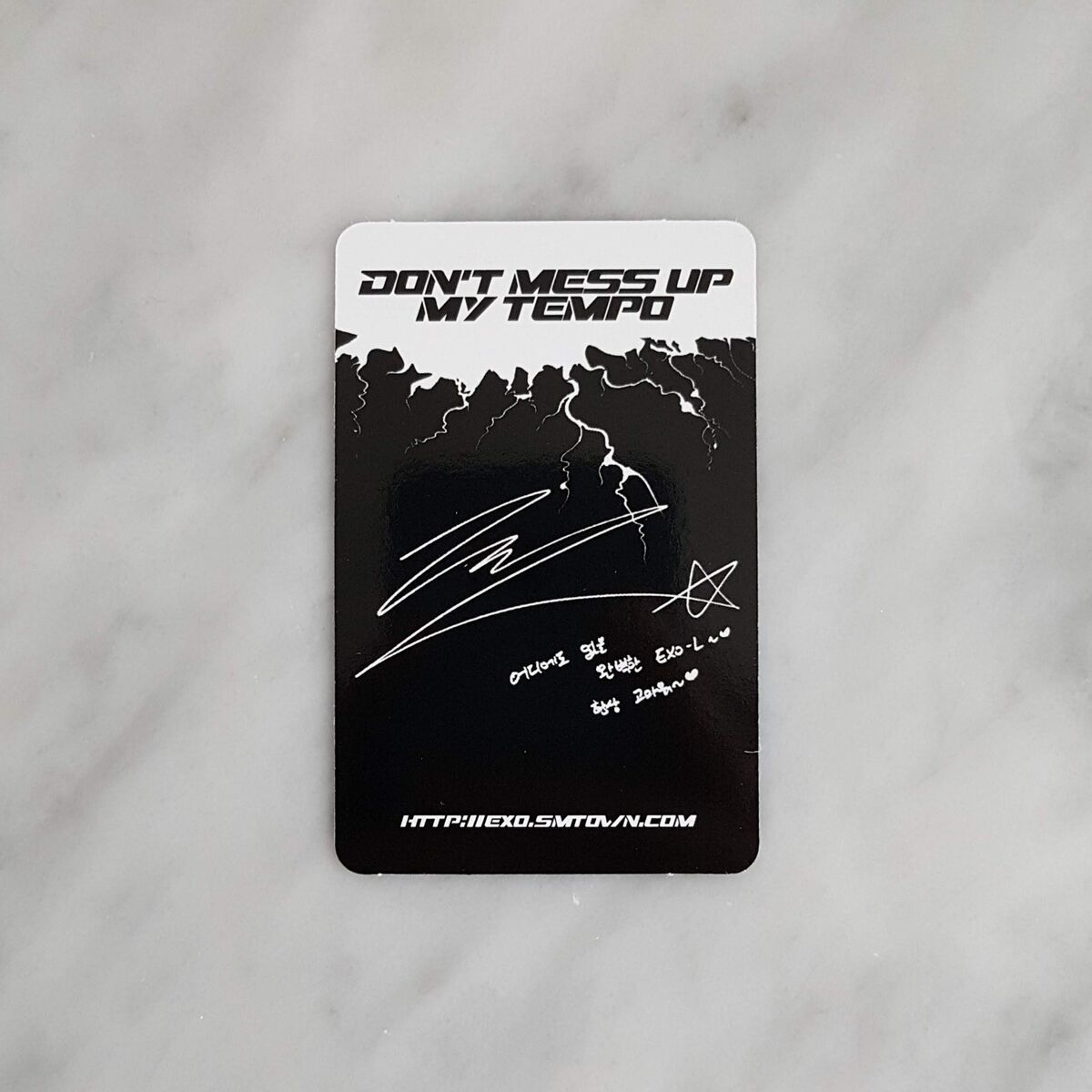 EXO 5th Album Don't Mess Up My Tempo Official Photocard EXO 5th Album Don't Mess Up My Tempo Official Photocard