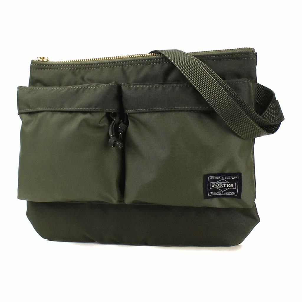 YOSHIDA PORTER FORCE SHOULDER BAG 855-05458 olive drab | eBay