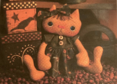 PATTERN Primitive Cat Doll ADORABLE Cat Kitten Doll NEW Threadbare Primitives