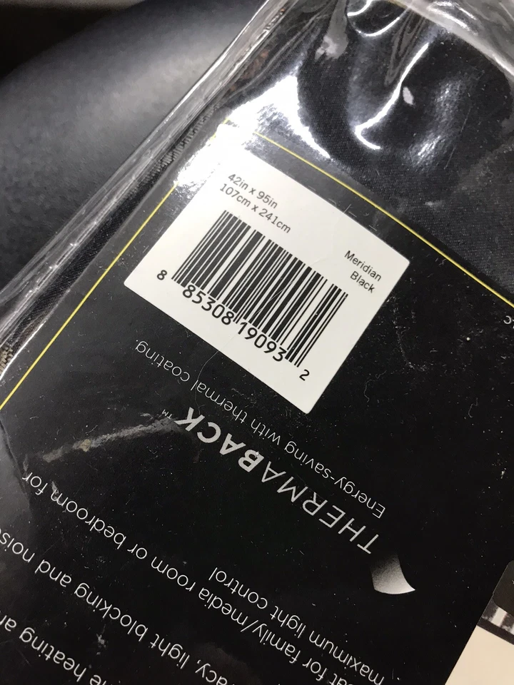 Eclipse Sphere Blackout One Grommet Window Curtain Panel, 42x95 meridian black - Image 3 of 3