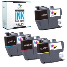 Compatible Brother LC401 Ink Cartridge fits MFC-J1010DW J1012DW J1170DW
