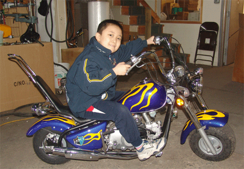 PEACE SPORTS 50CC MINI HARLEY DAVIDSON CHOPPER TPGS-101 FILTRO DE AIRE PIEZA DE FABRICANTE ORIGINAL - Imagen 4 de 4