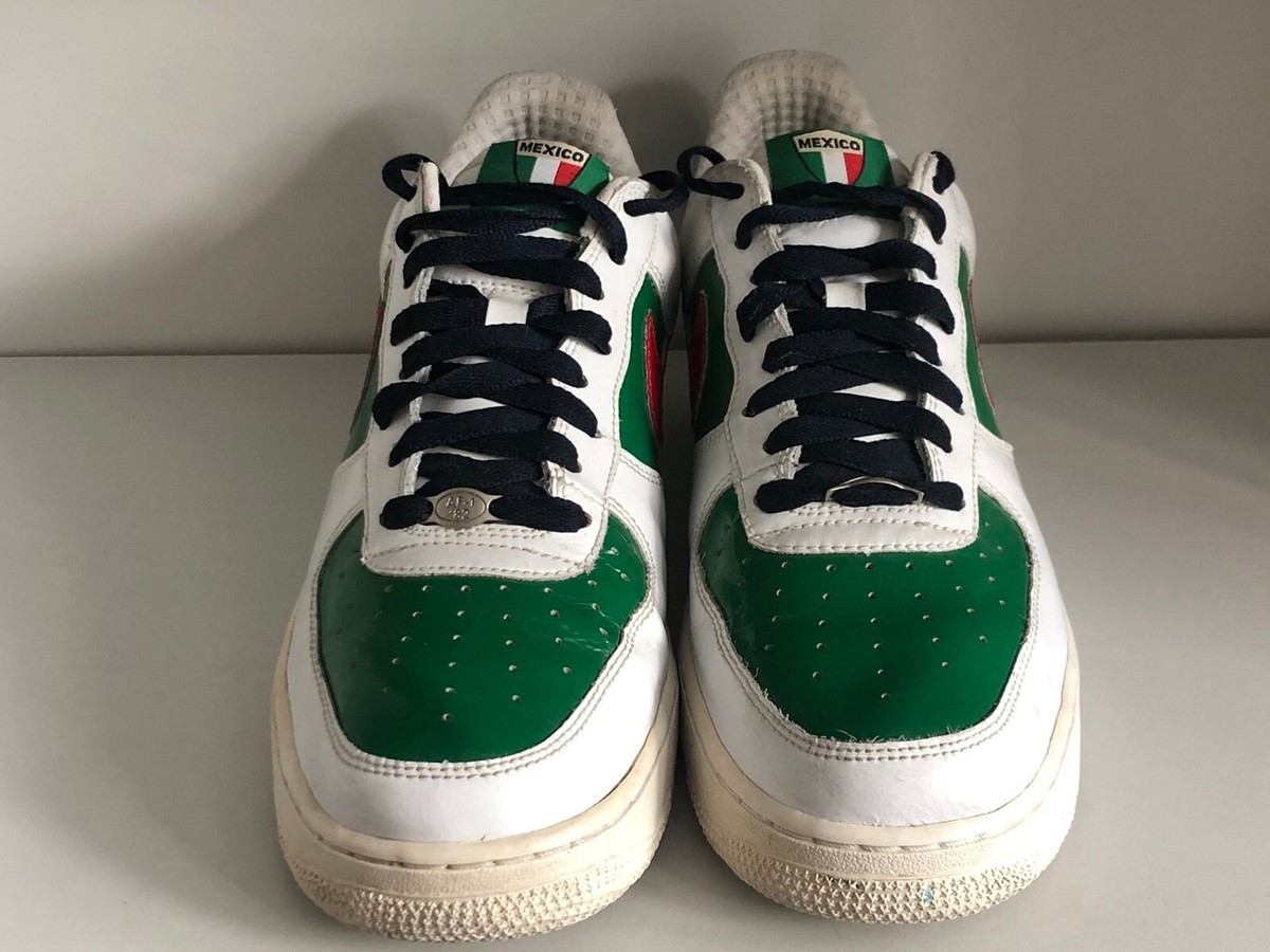 Vintage RARE Nike Air Force 1 Premium Mexico 05 World Cup Vintage RARE Nike Air Force 1 Premium Mexico 05 World Cup