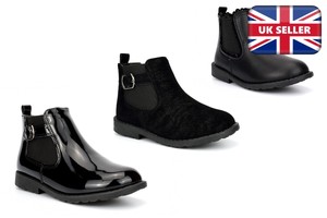 girls boots black