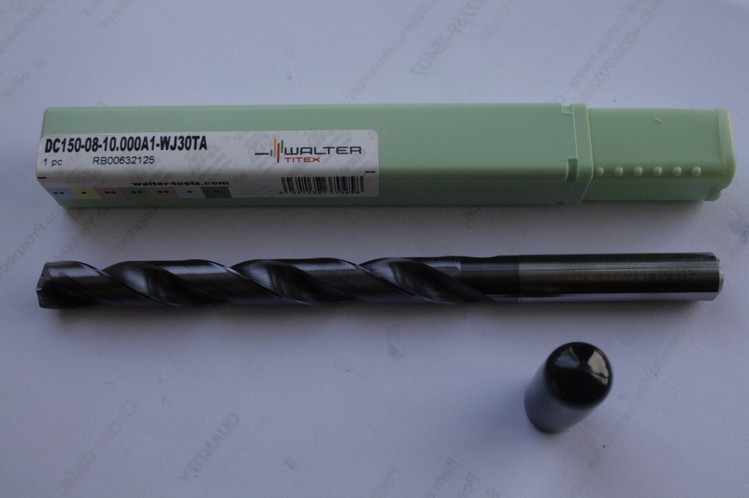 Walter Solid Carbide 10.00mm Drill Through Coolant DC1500810.000A1