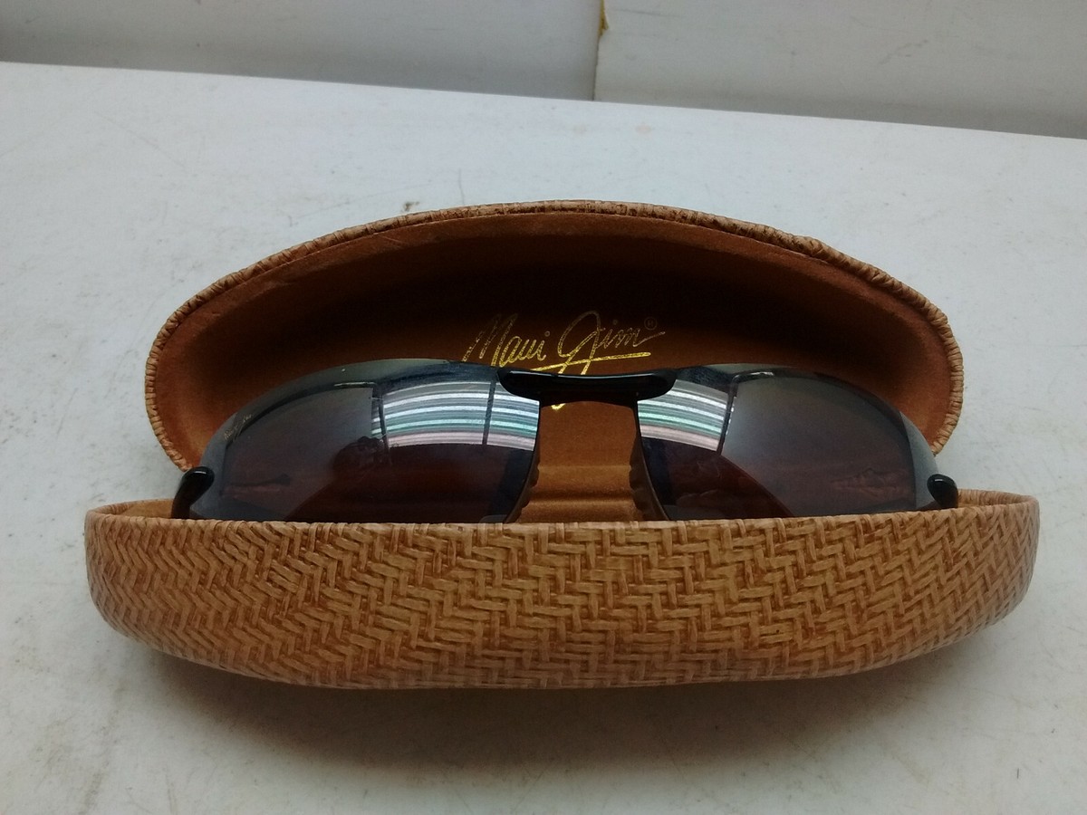 Maui Jim Glasses Makaha MJ Sport Polarized Sunglasses Hard Case