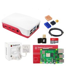 Raspberry Pi 4 2GB 4GB 8GB Starter Kit Official Case Power Supply Heatsink HDMI