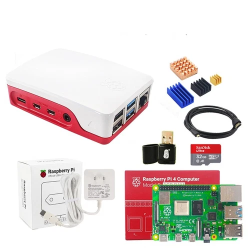 Raspberry Pi 4 Model B Starter Kit 2GB/4GB/8GB Official Case PowerSupply 32GB SD