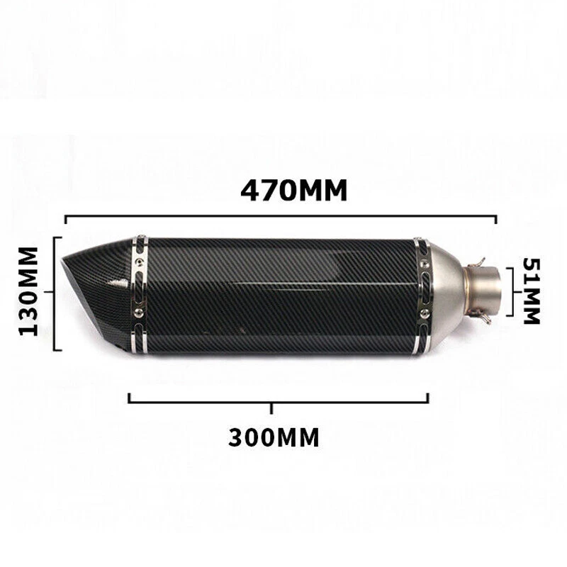 Tubo de punta de silenciador de escape de motor deslizable para Ducati 848 1098 1198 Foto 3 de 4