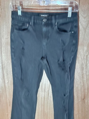 rsq jeans girls size 16 super skinny stretch distressed high rise denim black - Picture 4 of 10