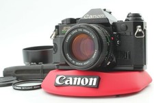 Exc 5 Canon AE-1 P Program Black SLR Camera w/ New FD 50mm f1.4 JAPAN 1081