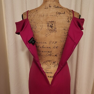 enfocus studio pink dress Enfocus Studio Womens Size 6 hot Pink Sleeveless Fitted Classic Button Dress,