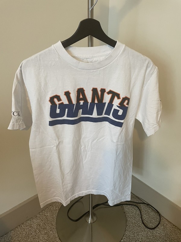 Used Black scale t-shirts giants new york san francisco white medium made in USA