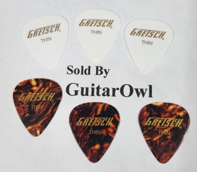 Gretsch Thin Guitar Picks Classic 351 Shell  6 picks DISCONTINUED