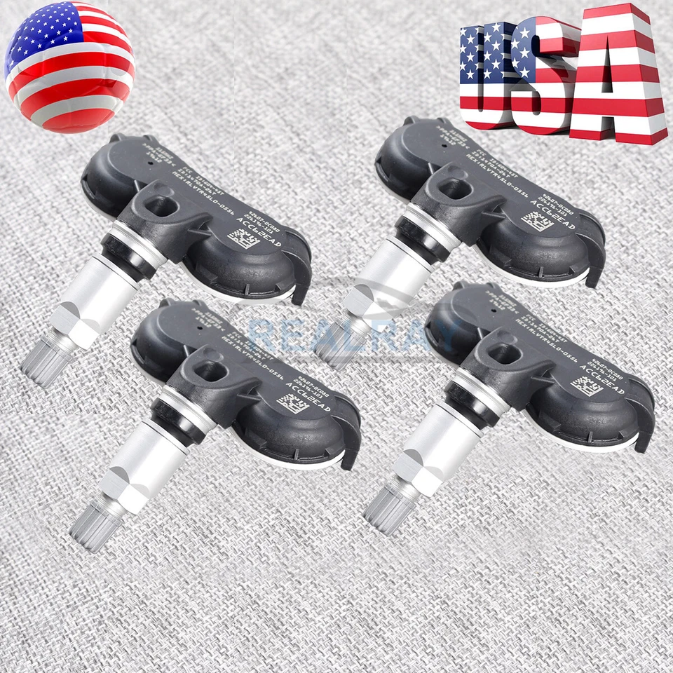 4 x Sensor de presión de neumáticos TPMS 42607-0C080 para Toyota Tundra 5,7 L V8 20 grados Foto 2 de 4