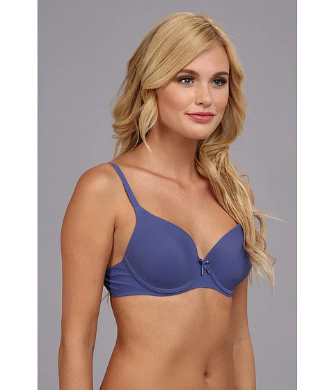 LE MYSTERE INVISIBLE BOND FULL UNDERWIRE T SHIRT BRA BLUE #9373 SIZE 32 DD  $62