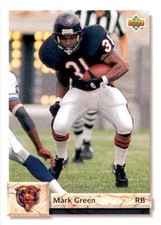 1992 Upper Deck Mark Green #546 Chicago Bears