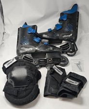 Vintage California Pro TXT 500 Inline Skates  Pads Mens Size 8 Womens 9 Black