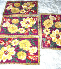 Vintage Set 4 Table Placemats Cottage Floral ...